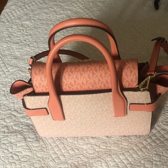 Michael Kors Coral and Pink Satchel - Picture 2 of 4